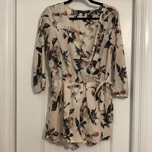 One Clothing Pink Floral Romper